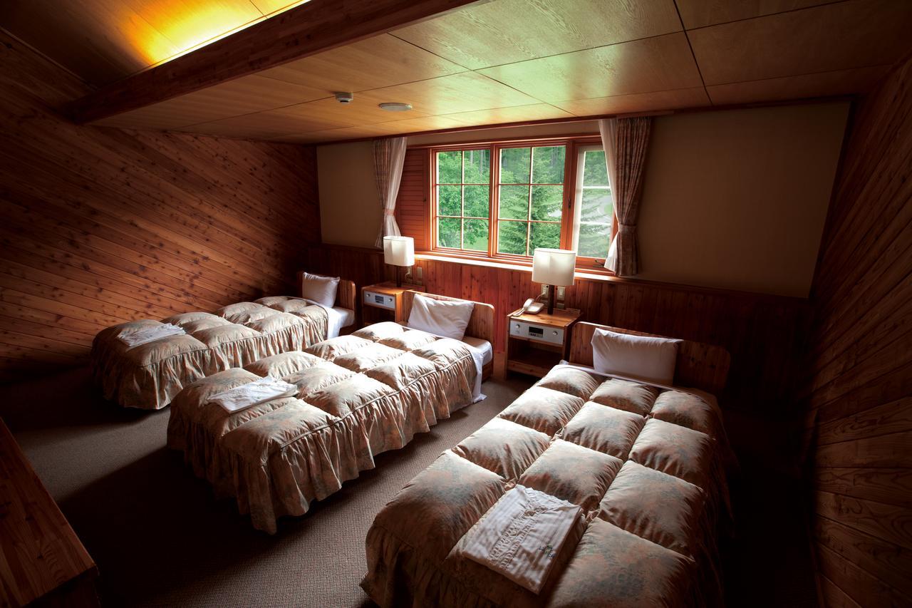 Log Hotel Larch Lake Kanayama Minamifurano Oda fotoğraf